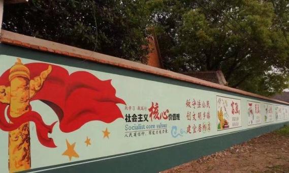 绵阳墙体广告之彩绘