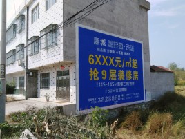 绵阳墙体广告质量分析